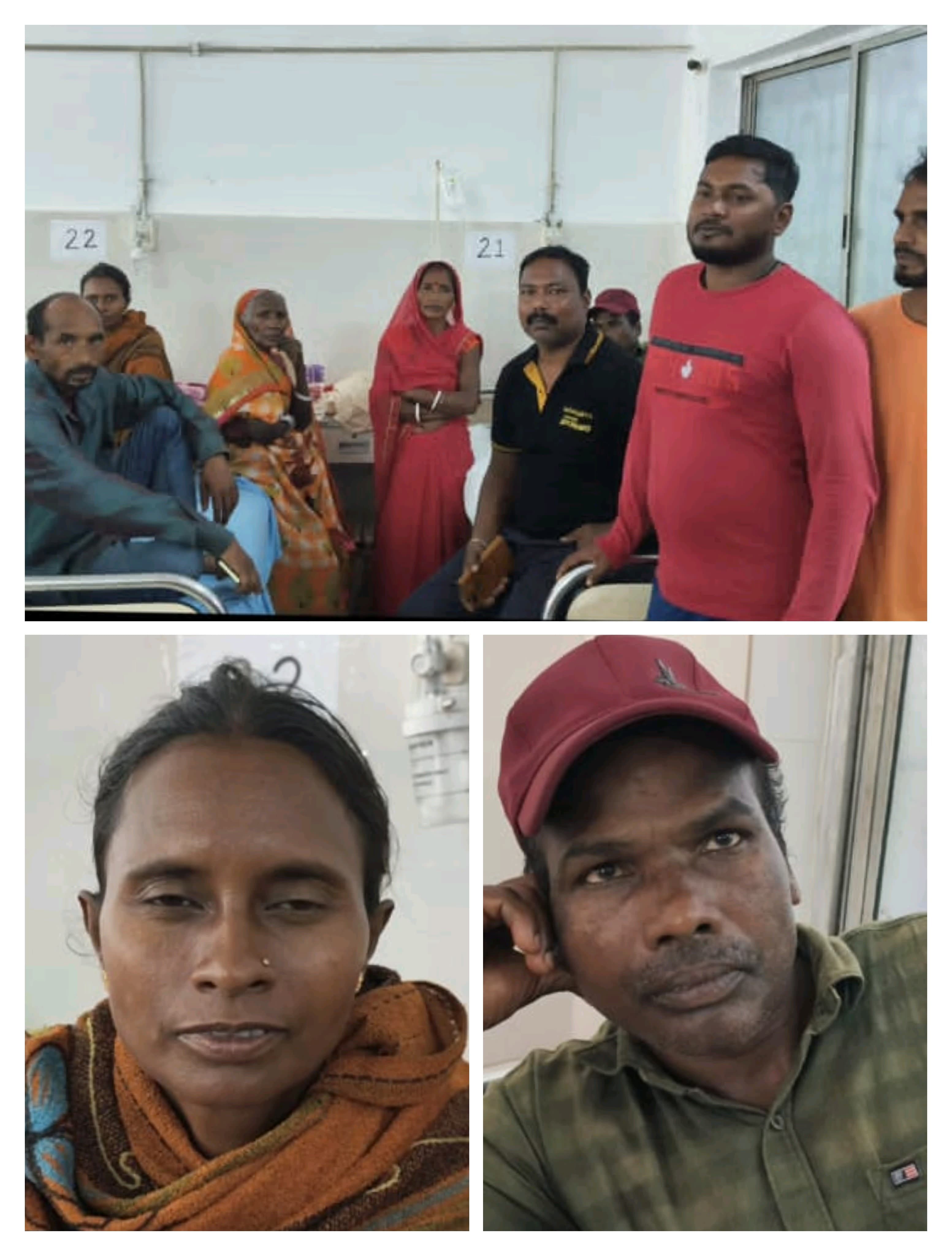 सदर अस्पताल में इलाज कराते मरीज