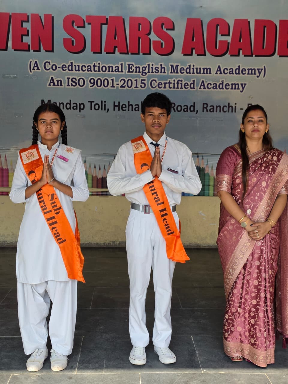 सेवन स्टार्स अकादमी में छात्र नेतृत्व को मिला सम्मान, जोसफ और कंचन बने हेड बॉय-हेड गर्ल